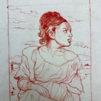 Dessin Delacroix Louvre Sanguine